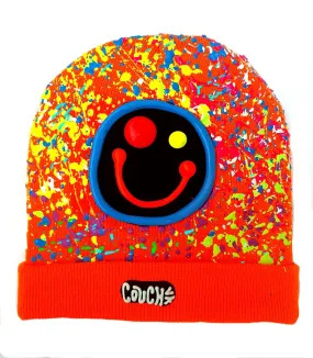 SQUIDGY FACE BEANIE ORANGE