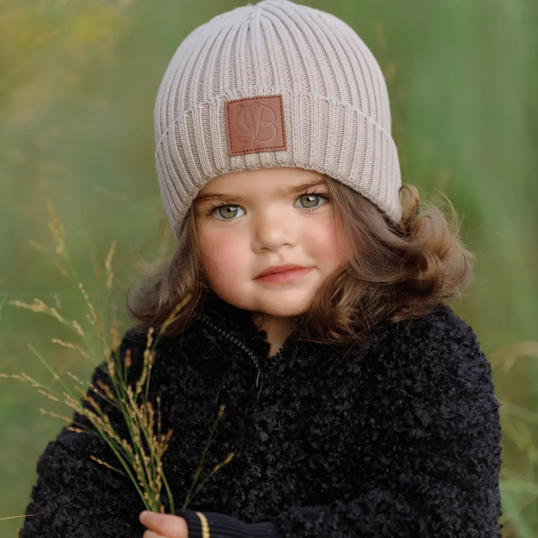 Tan Winter Knitted Beanie