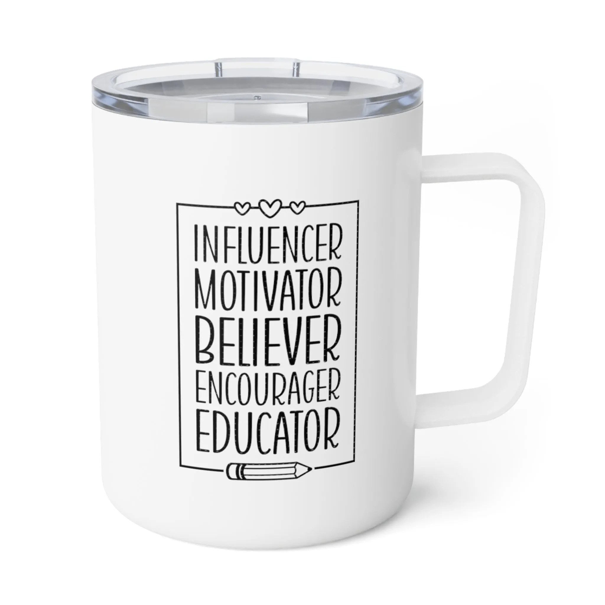 Teacher Affirmations Insulated Coffee Mug, 10oz