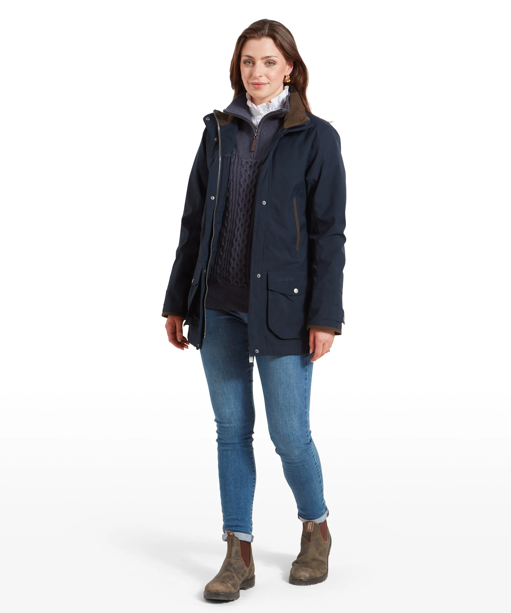 Teal Ultralight Coat - True Navy