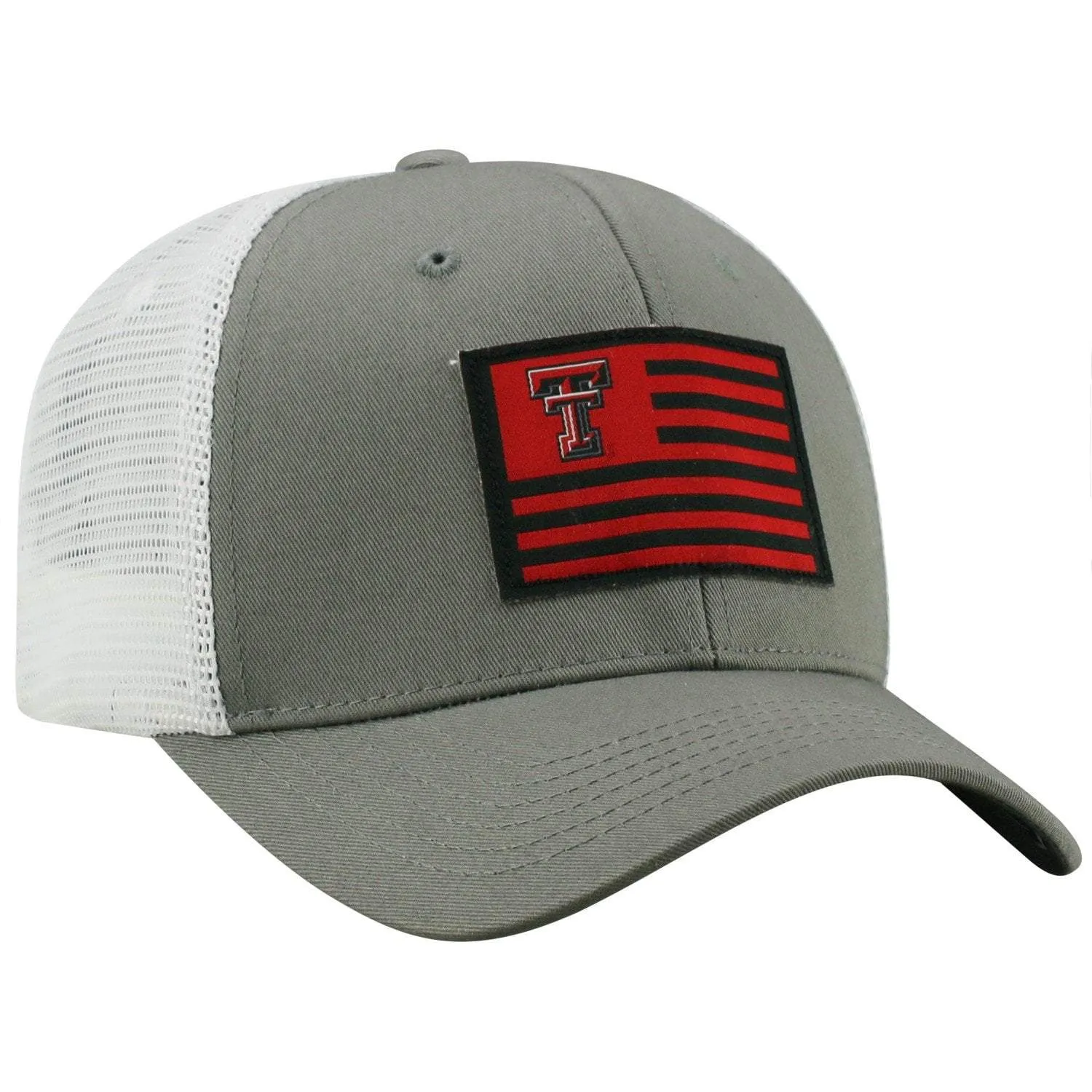 Texas Tech Red Raiders TOW Gray "Brave" Mesh Structured Adj. Hat Cap