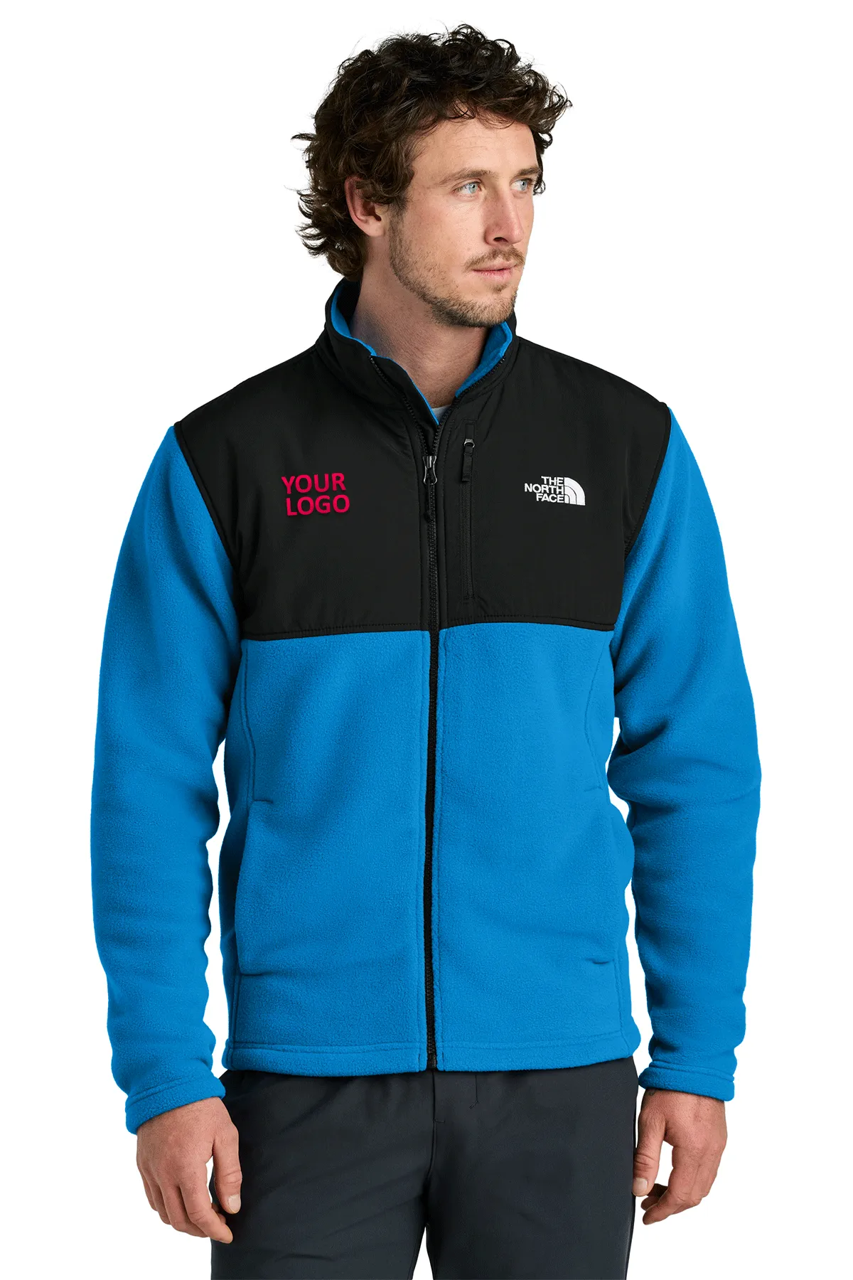 The North Face Highest Peak Full-Zip Fleece Custom Jackets, Hero Blue