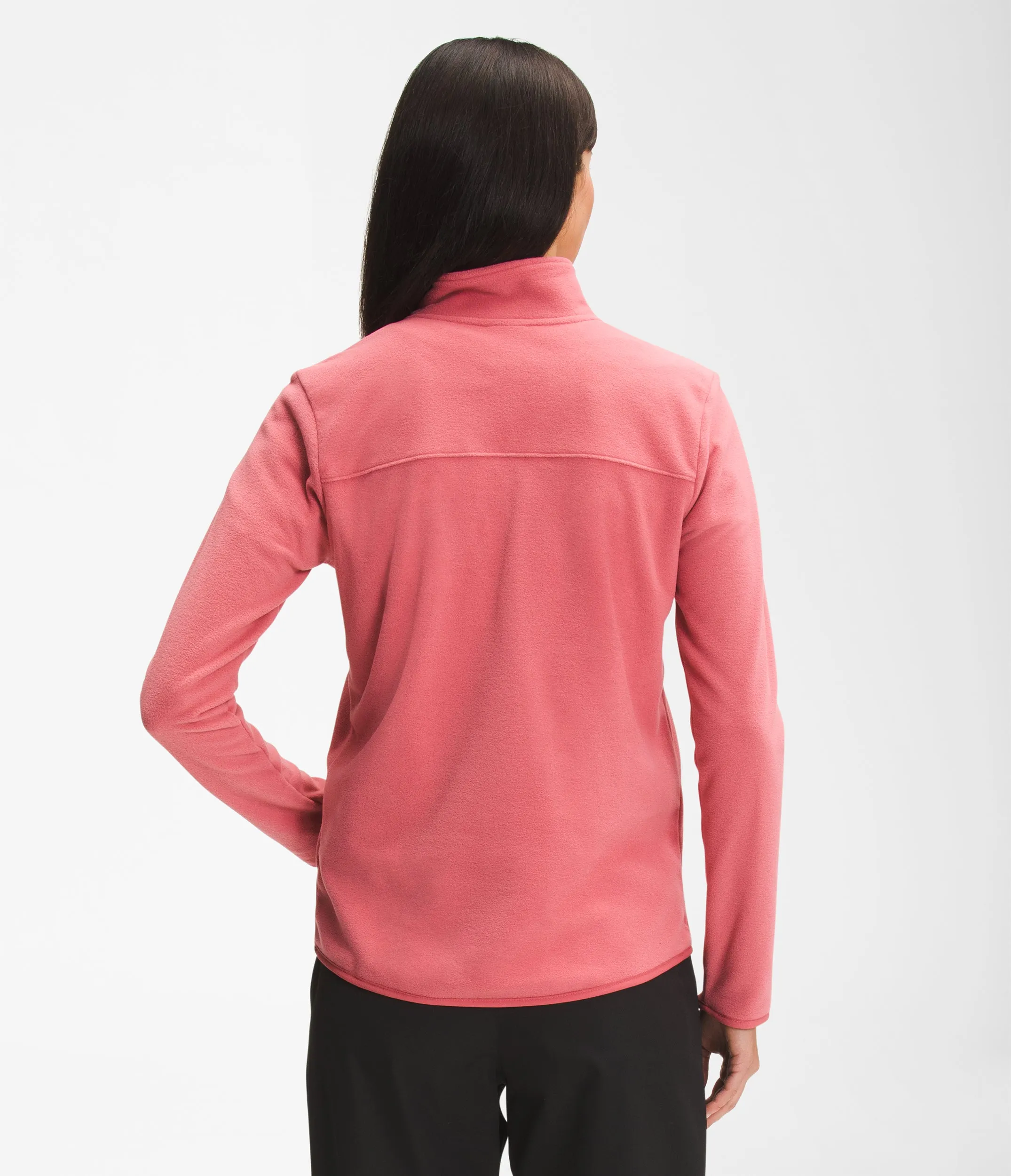 The North Face Womens TKA Glacier Fleece Full Zip Jacket - Slate Rose