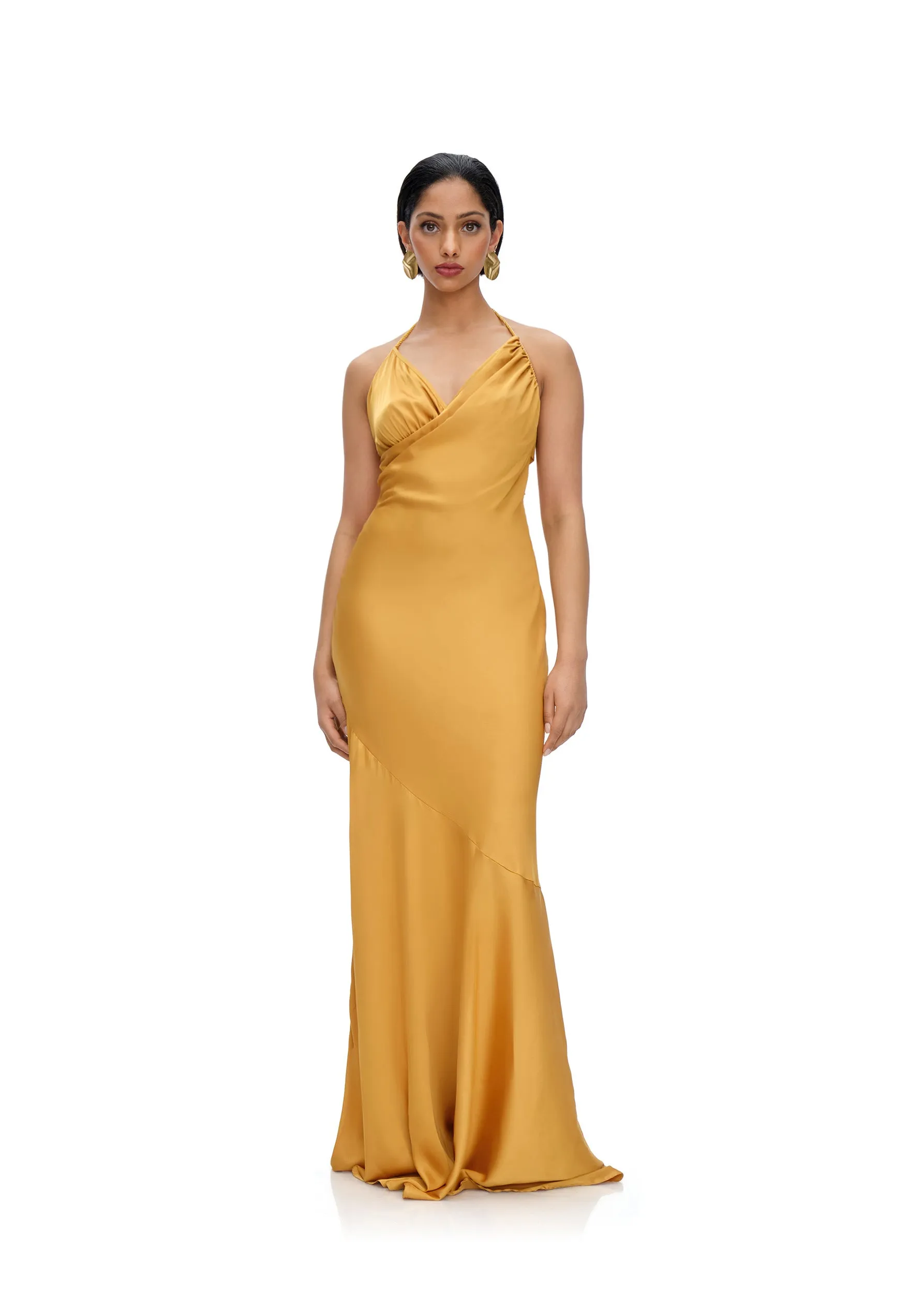 TIRO DRESS - MUSTARD