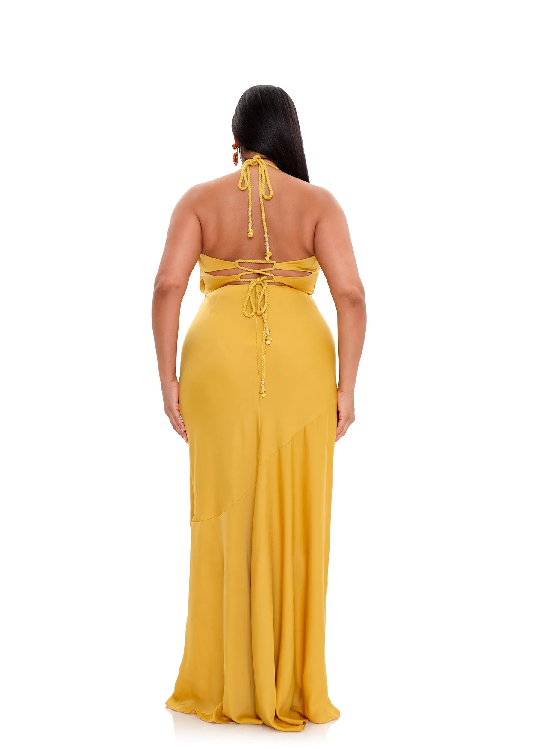 TIRO DRESS - MUSTARD