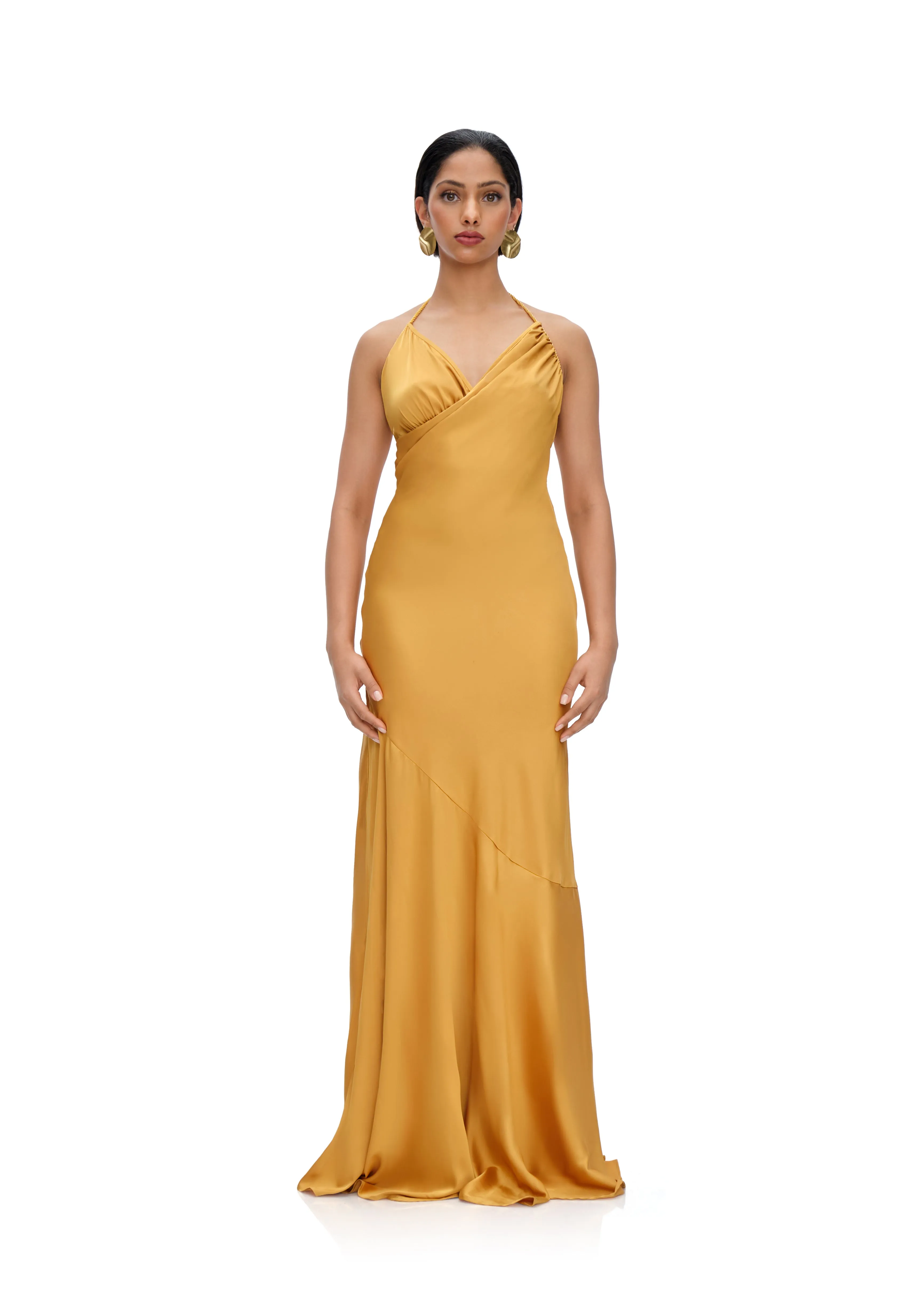 TIRO DRESS - MUSTARD