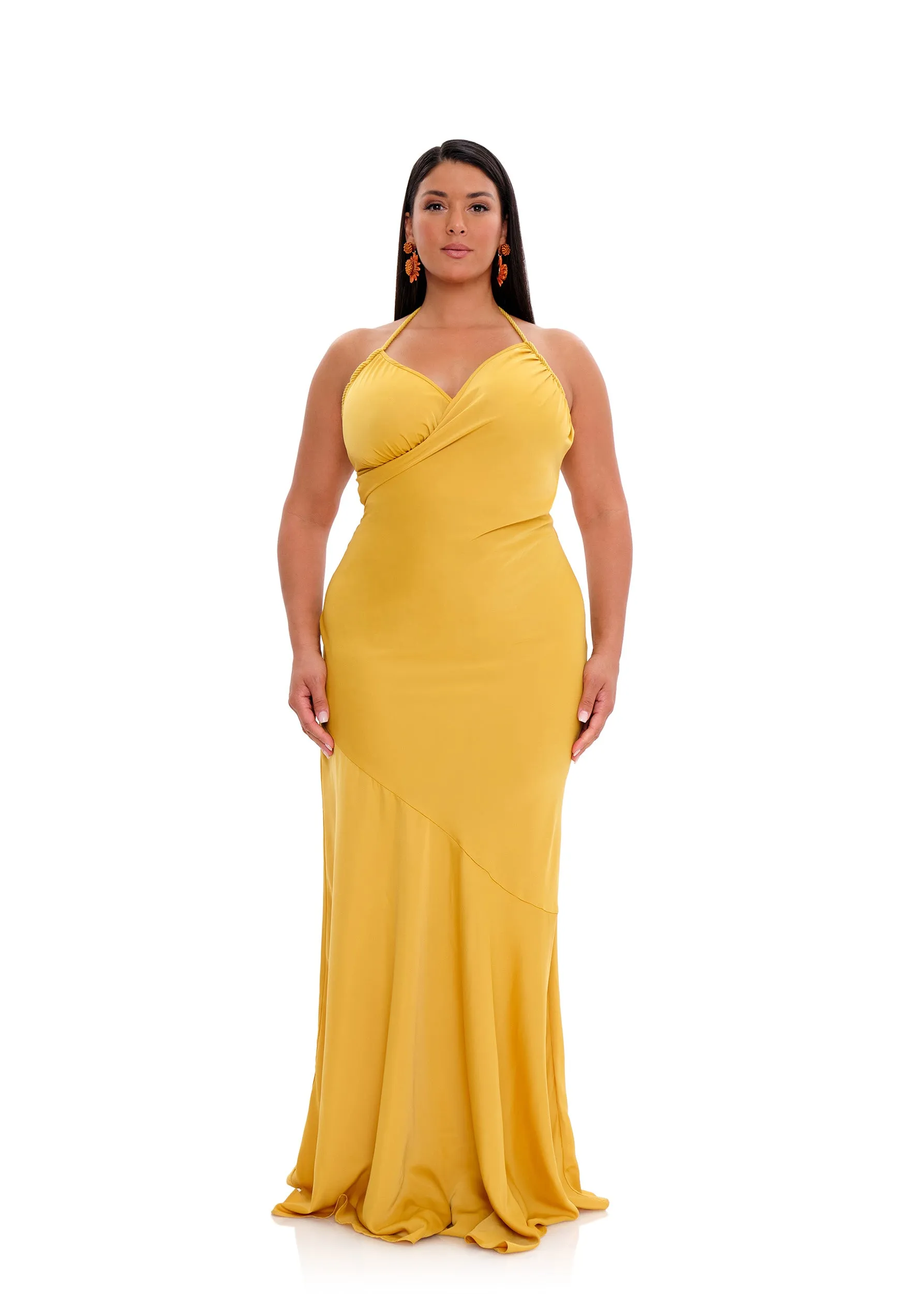 TIRO DRESS - MUSTARD