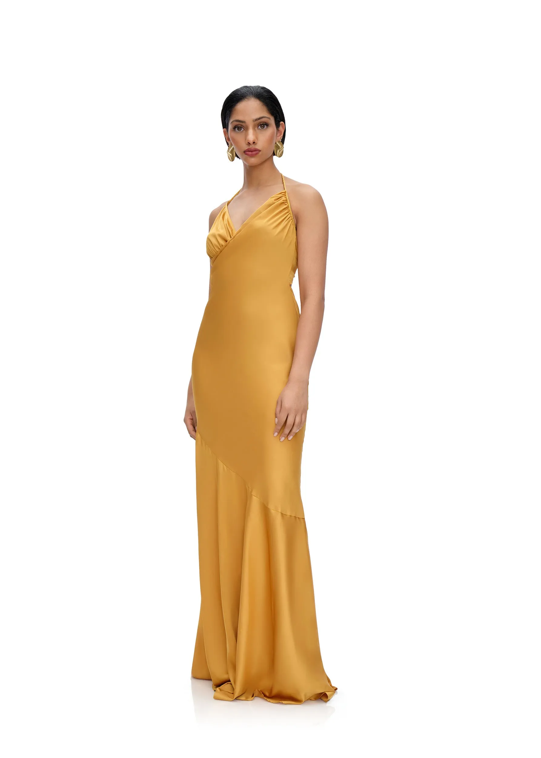 TIRO DRESS - MUSTARD