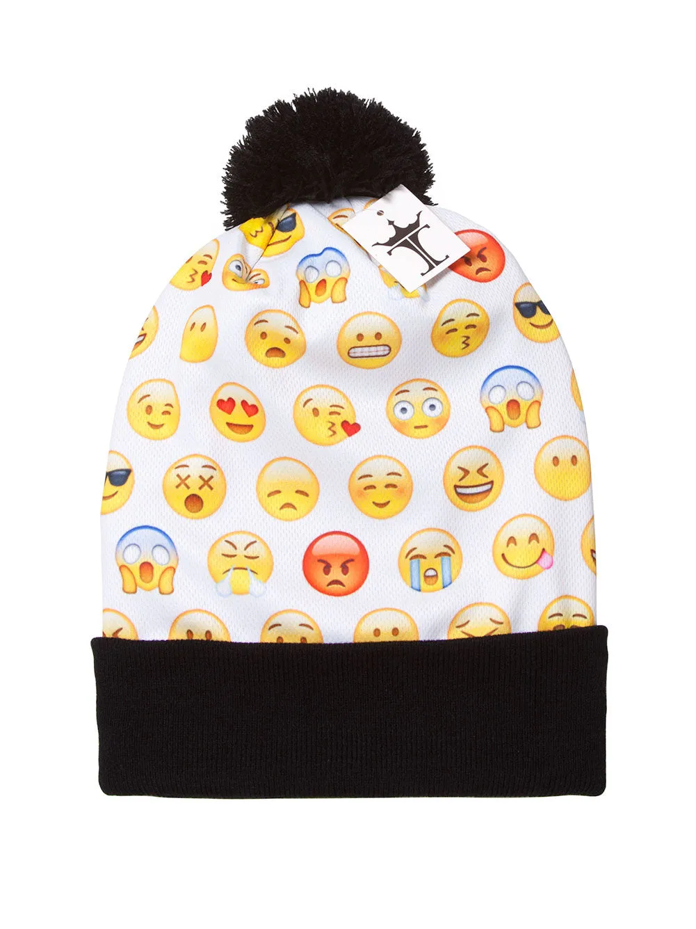 TopHeadwear Sublimation Cuffed Beanie - Emoticon