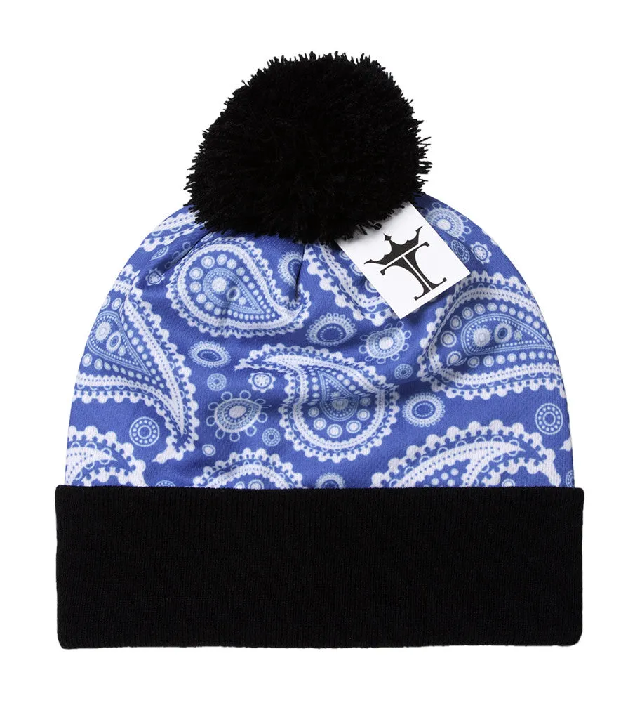 TopHeadwear Sublimation Cuffed Beanie - Paisley