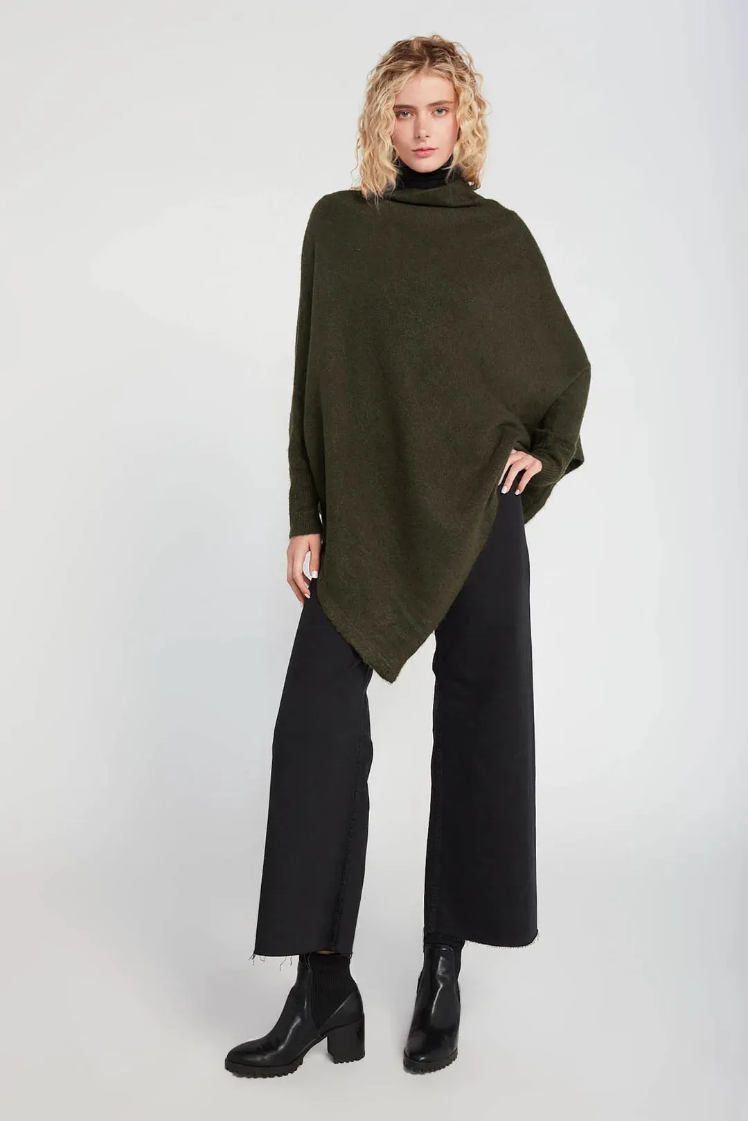 Triangle Poncho With Sleeves