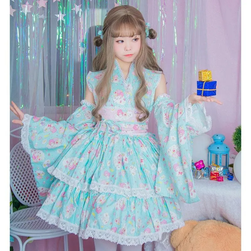 Twin Star Kimono Dress