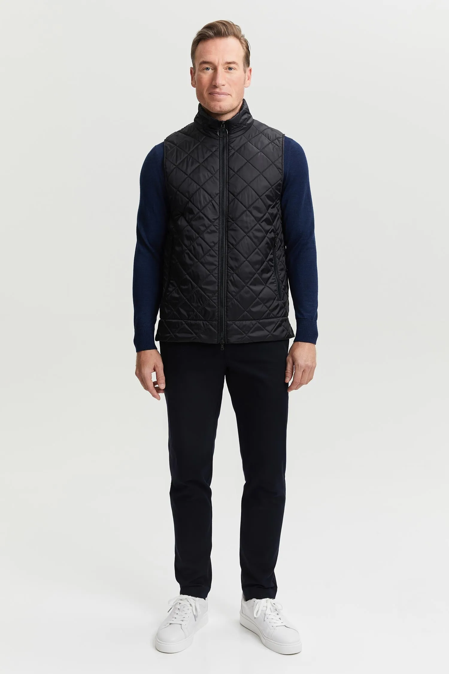 Veikko Water & Wind Repellent Quilted Vest Black