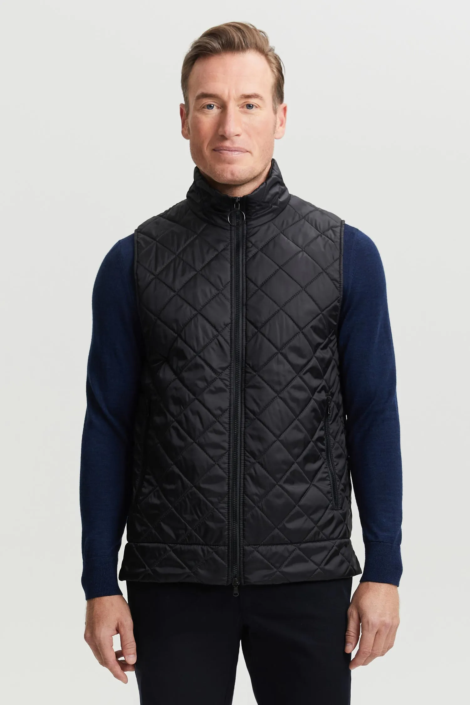 Veikko Water & Wind Repellent Quilted Vest Black