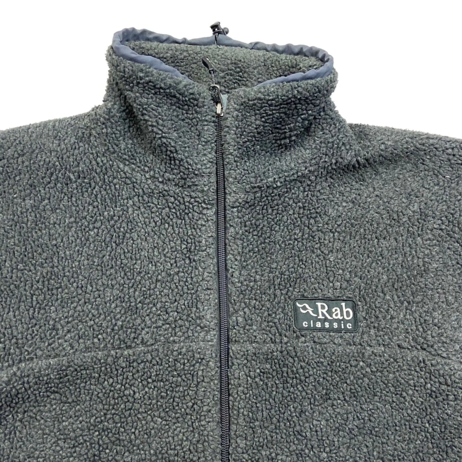 Vintage 90s 00s Grey Rab Classic Double Pocket Fleece L