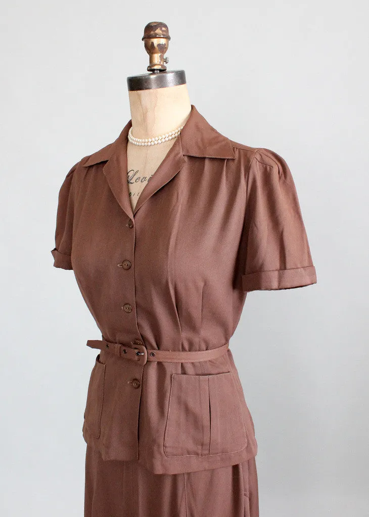 Vintage Early 1940s GabaLora Collegiate Suit