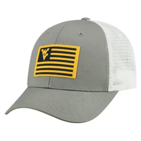 West Virginia Mountaineers TOW Gray "Brave" Mesh Structured Adj. Hat Cap