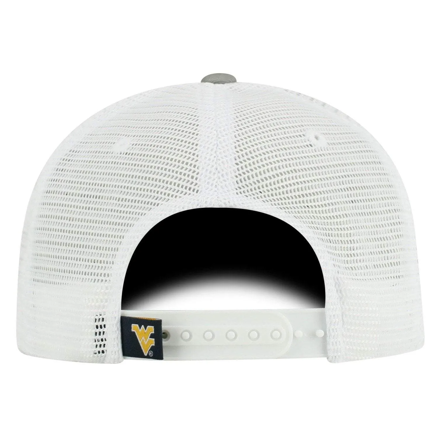 West Virginia Mountaineers TOW Gray "Brave" Mesh Structured Adj. Hat Cap