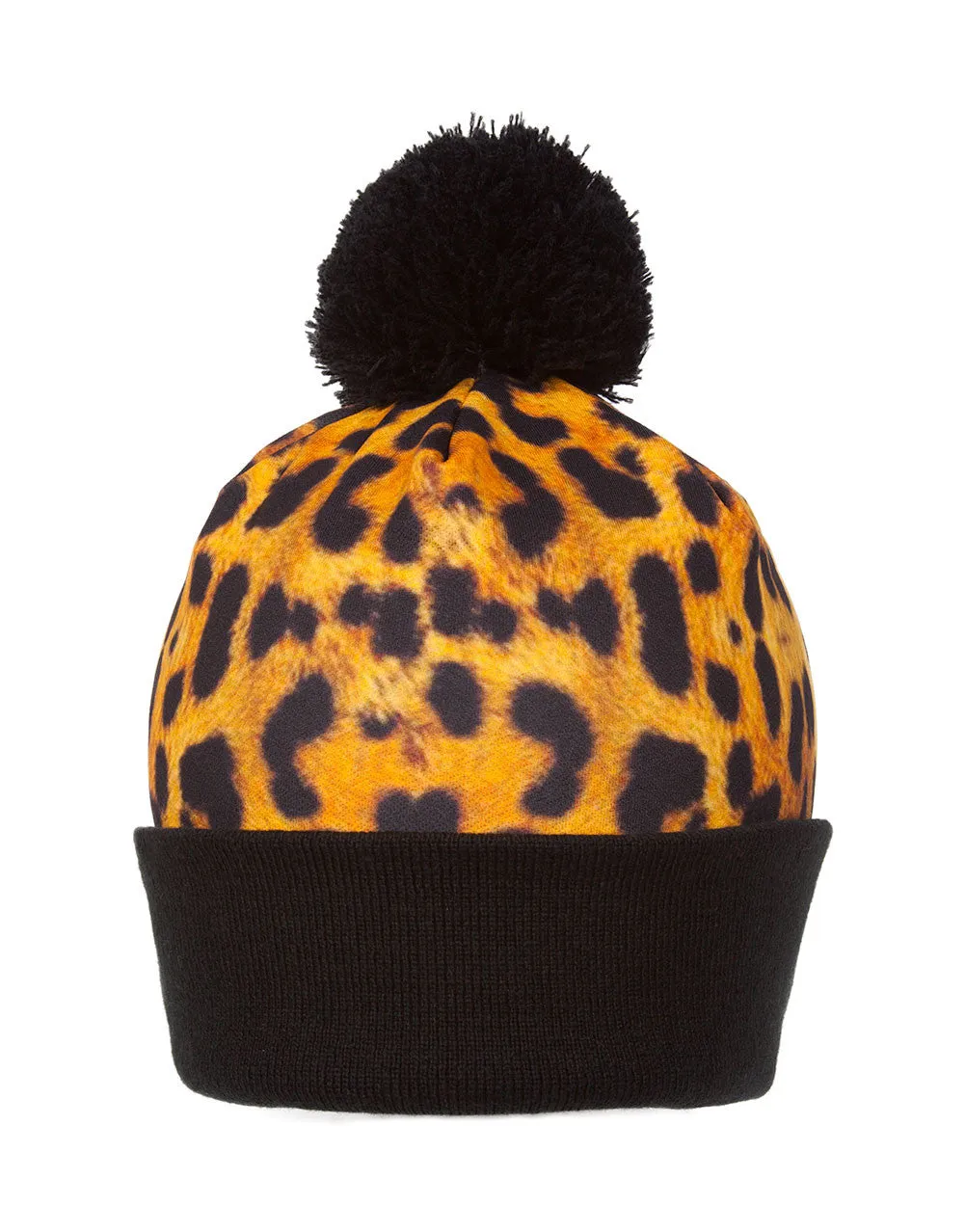 Winter Unisex Sublimation Cuffed Beanie w/ Pom