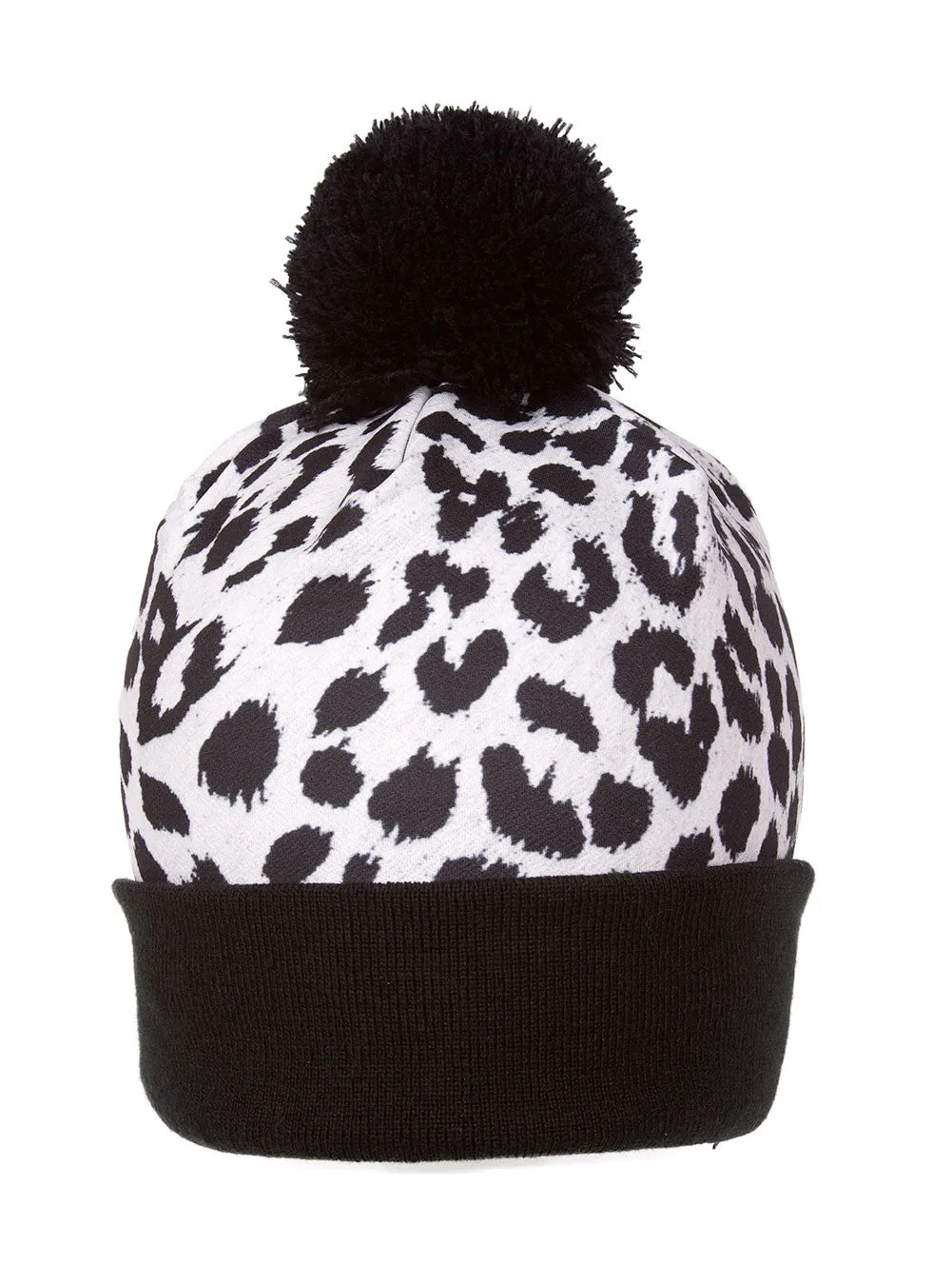 Winter Unisex Sublimation Cuffed Beanie w/ Pom