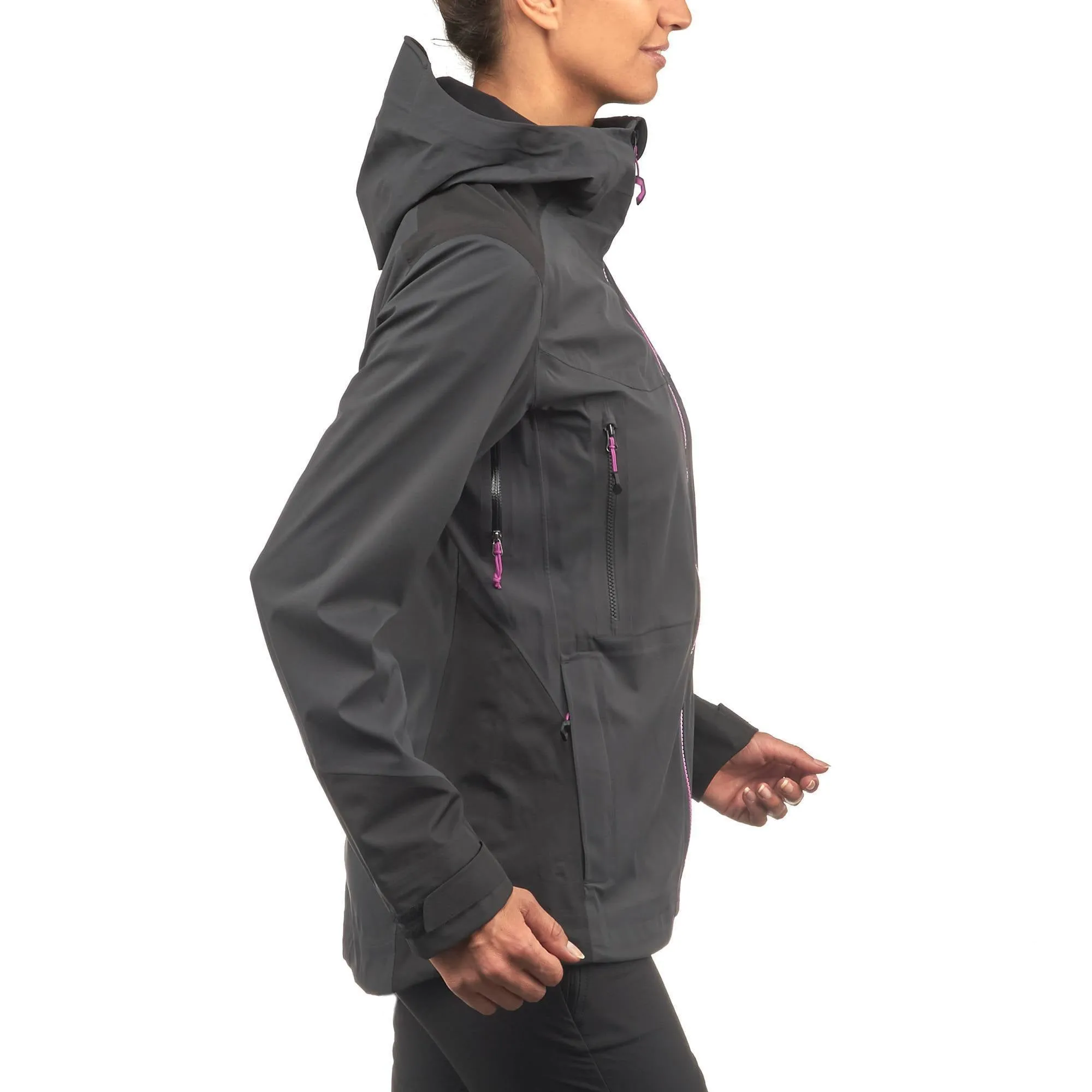 Women's Waterproof Hiking Rain Jacket Forclaz 900