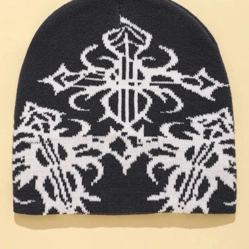 Y2K Gothic Pattern Beanie