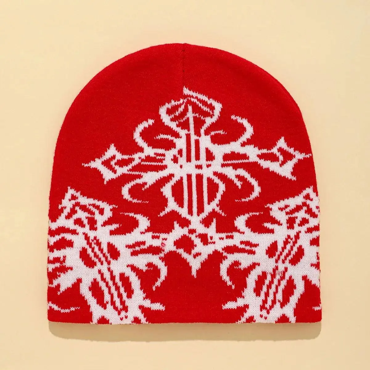 Y2K Gothic Pattern Beanie