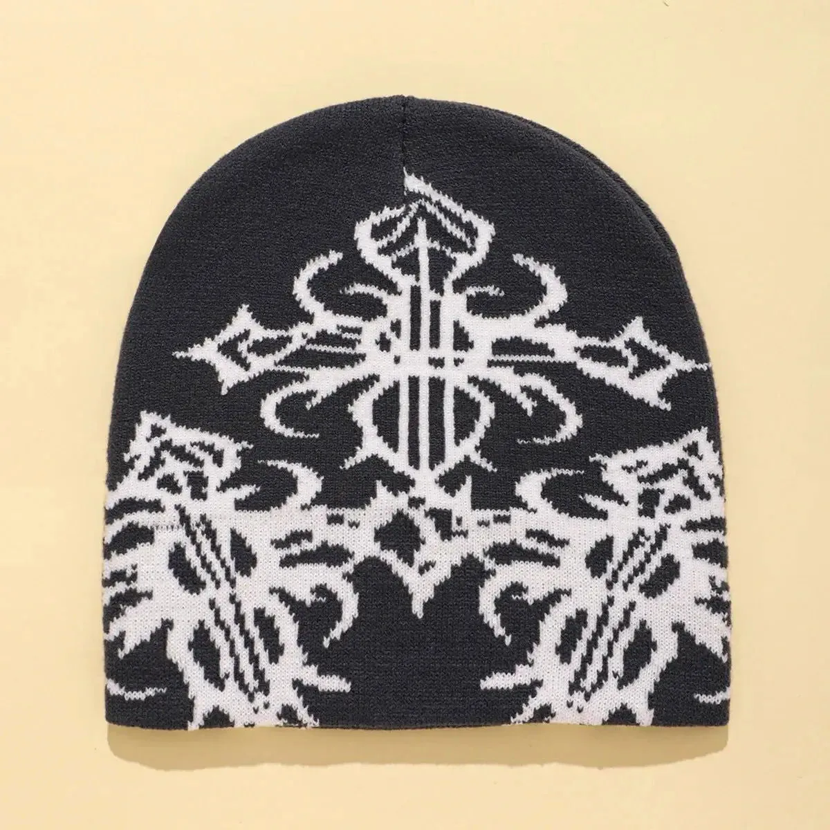 Y2K Gothic Pattern Beanie