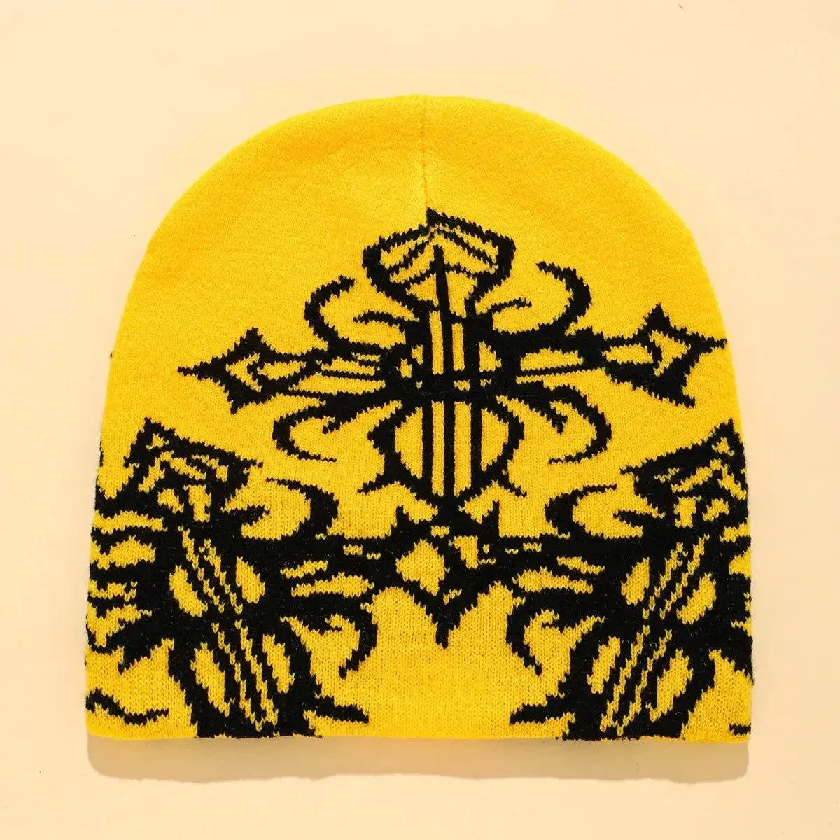 Y2K Gothic Pattern Beanie