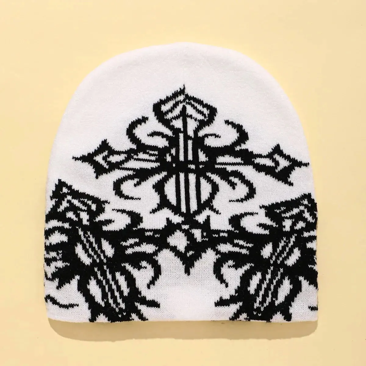 Y2K Gothic Pattern Beanie